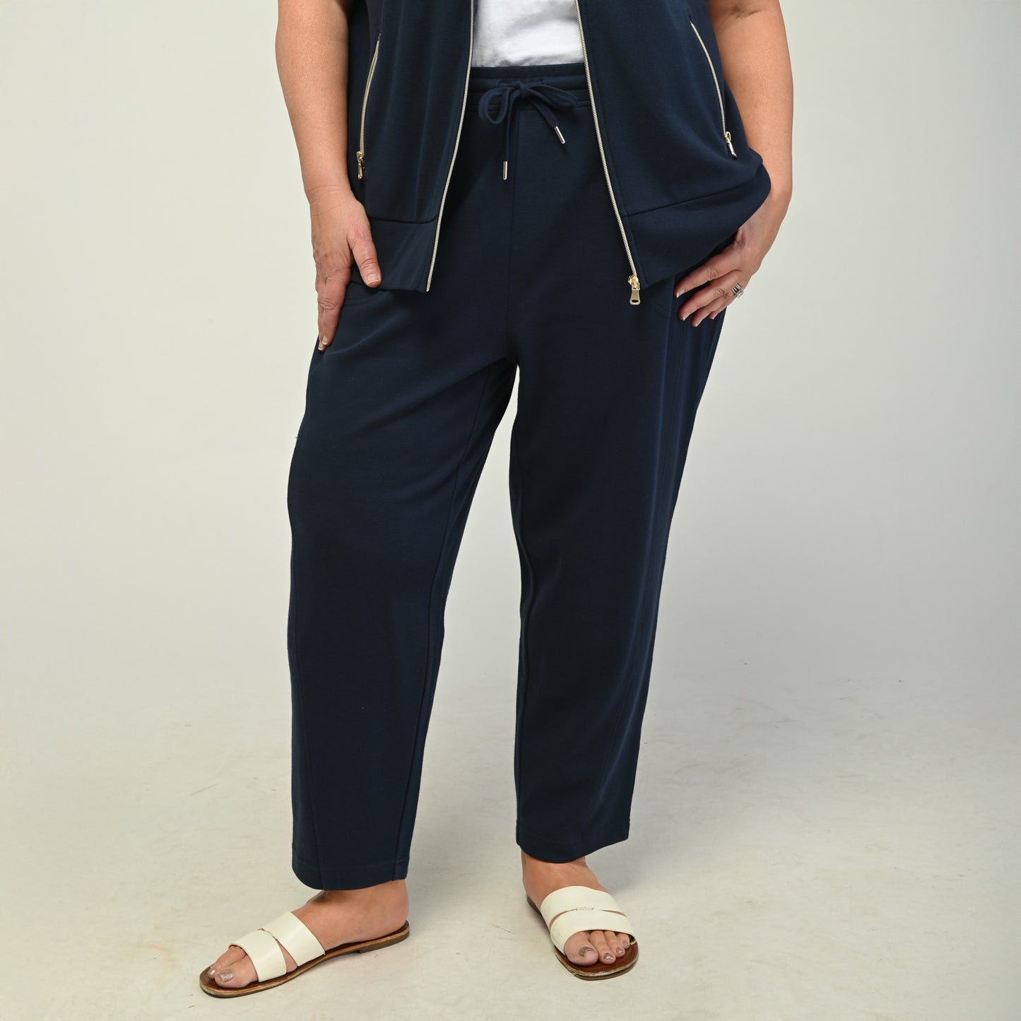 Navy Blazer Front Detail Women
