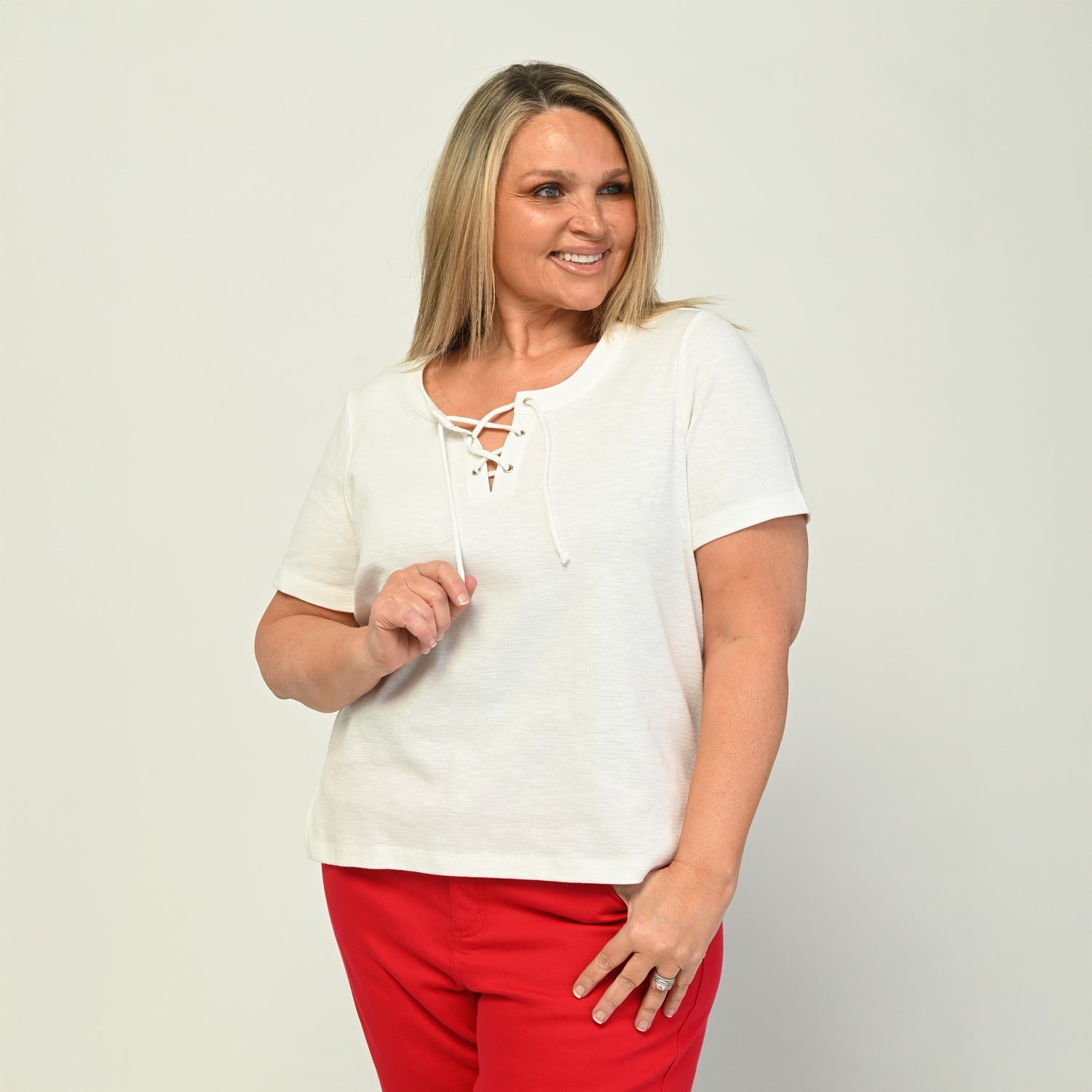 Bright White Front Detail Women