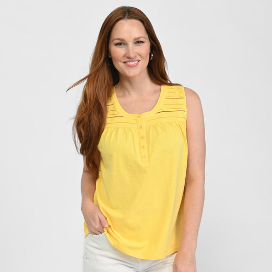 Sunny Day Yellow Front Detail Missy