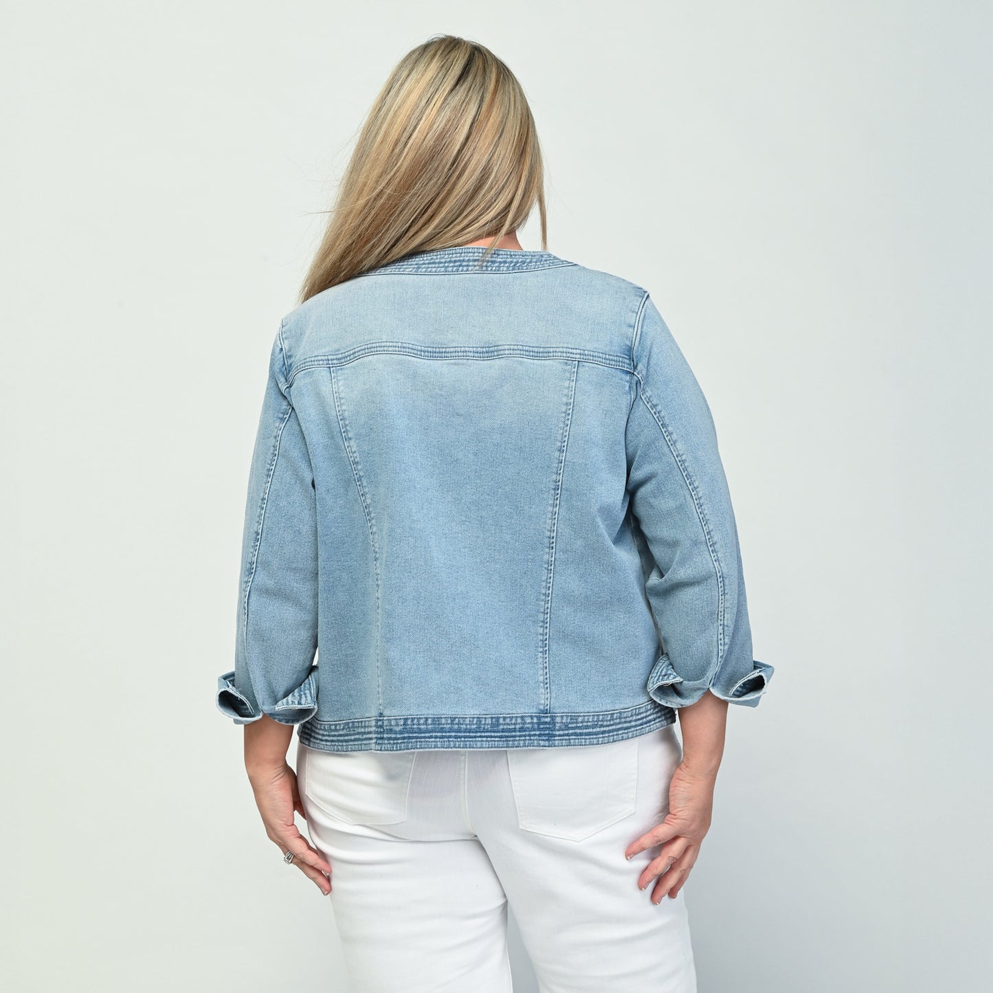 Light Wash Back Detail Women