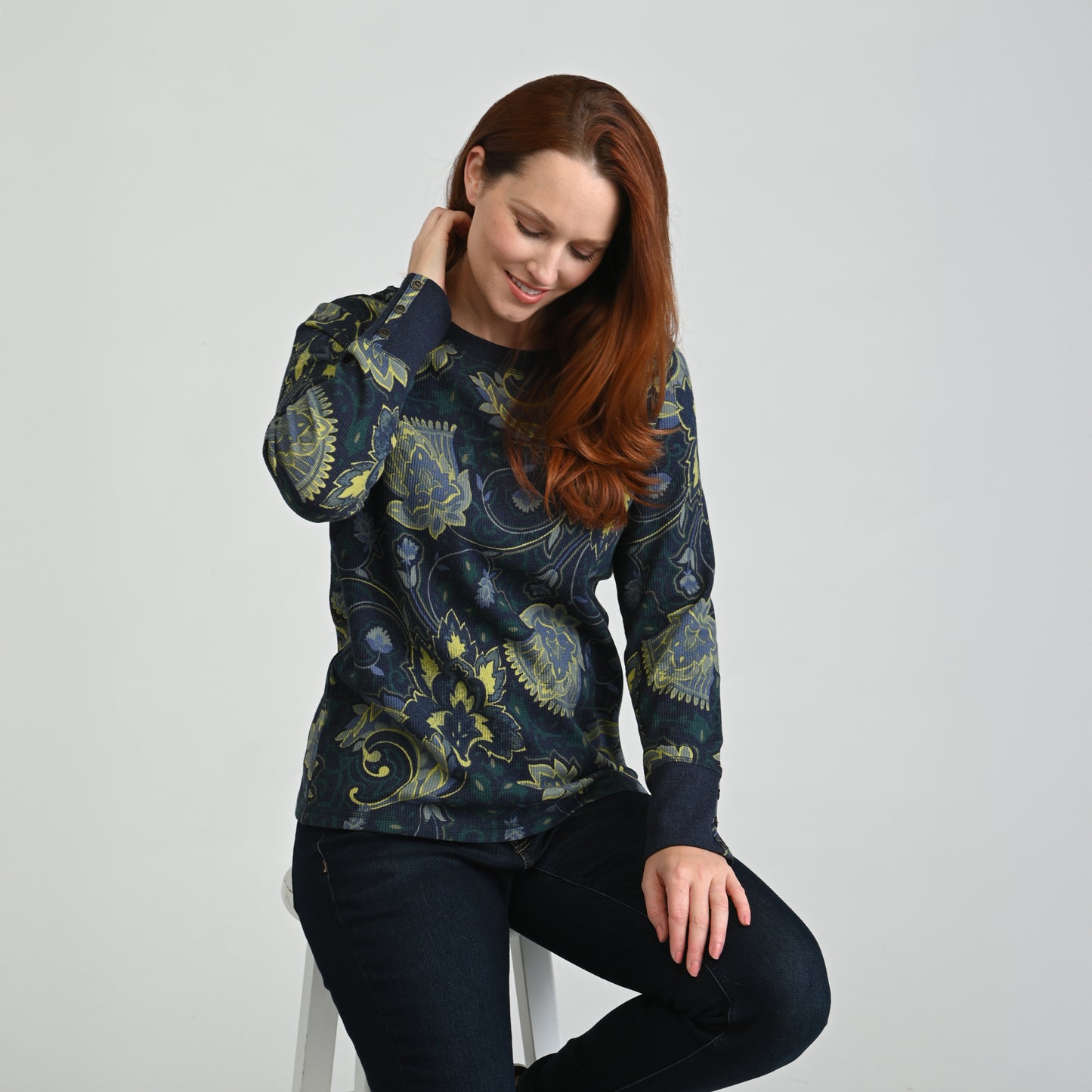 Blue Green Multi Front Detail Missy