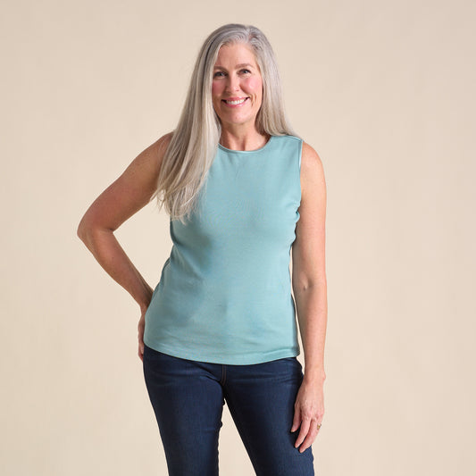 Rainy Day Blue Front Detail Missy