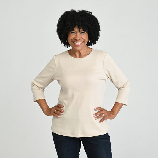 Oatmeal Front Detail Missy