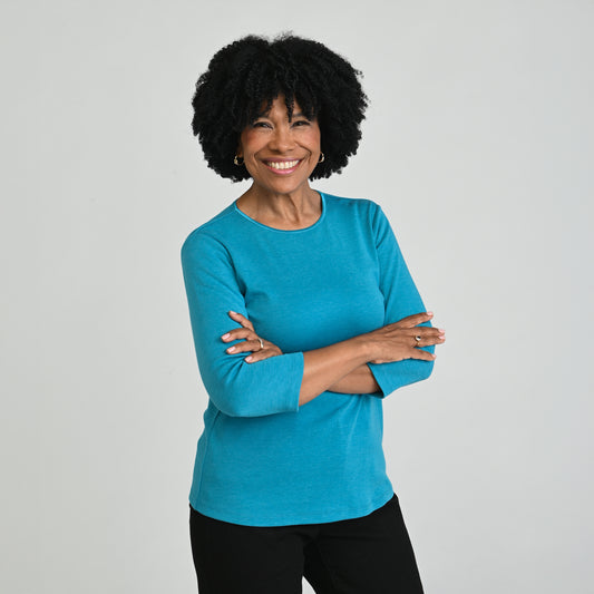 Paradise Blue Front Detail Missy