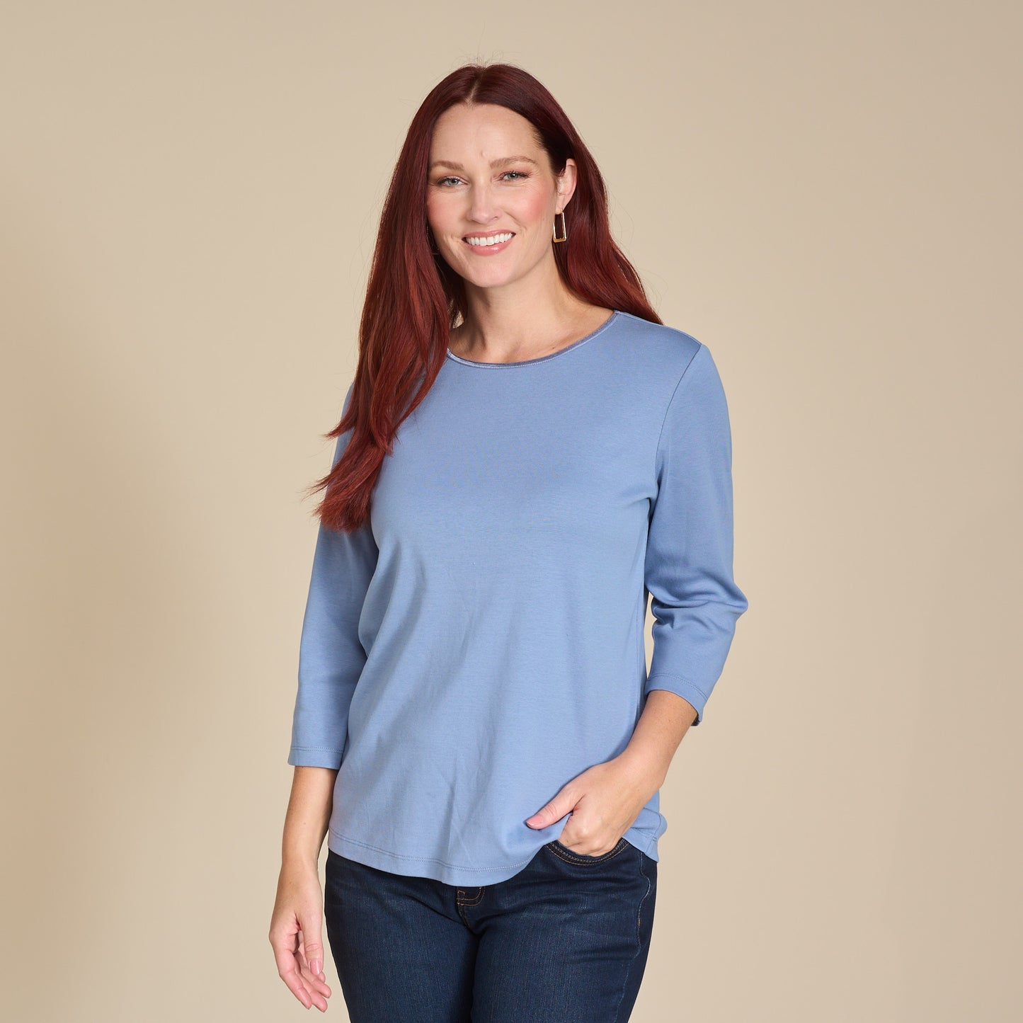 Atmosphere Blue Front Detail Missy