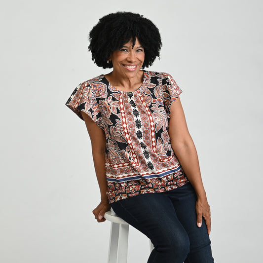 Black Front Detail Missy