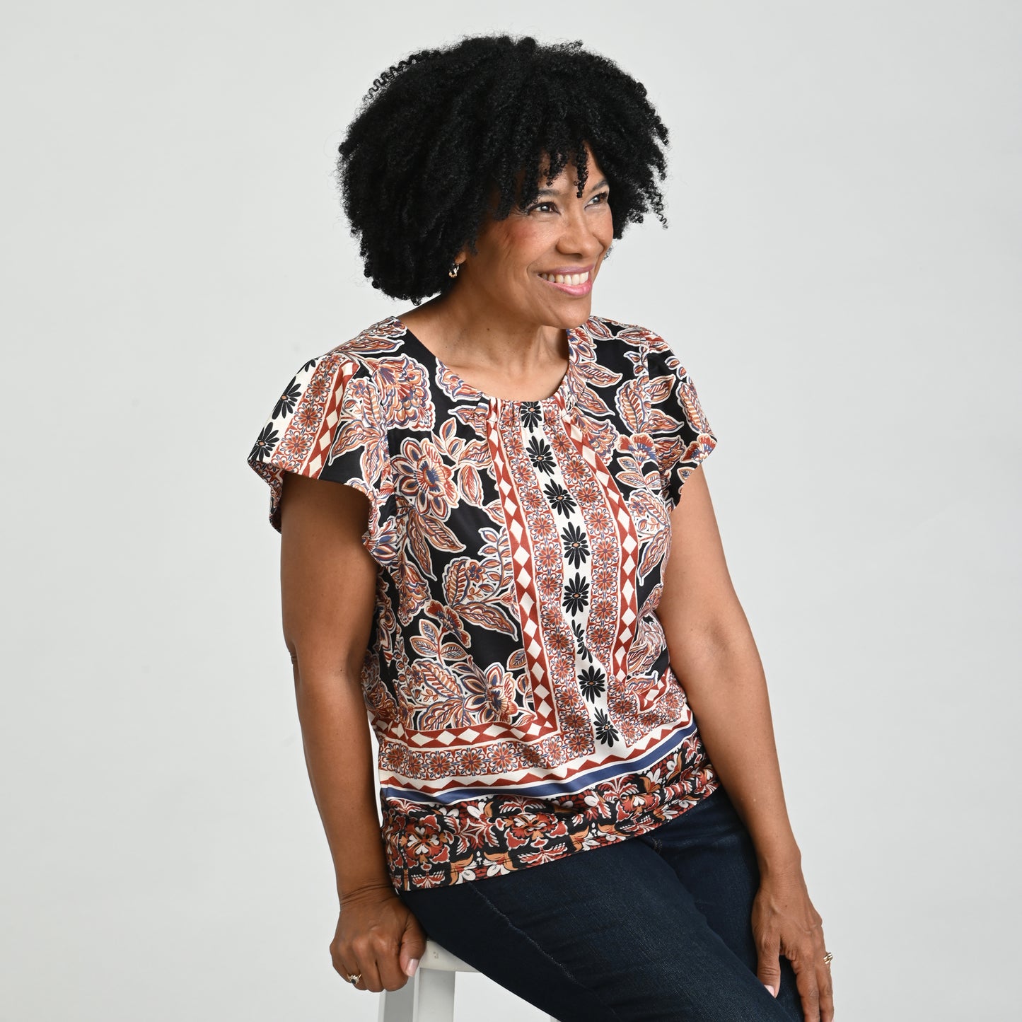 Black Front Detail Missy
