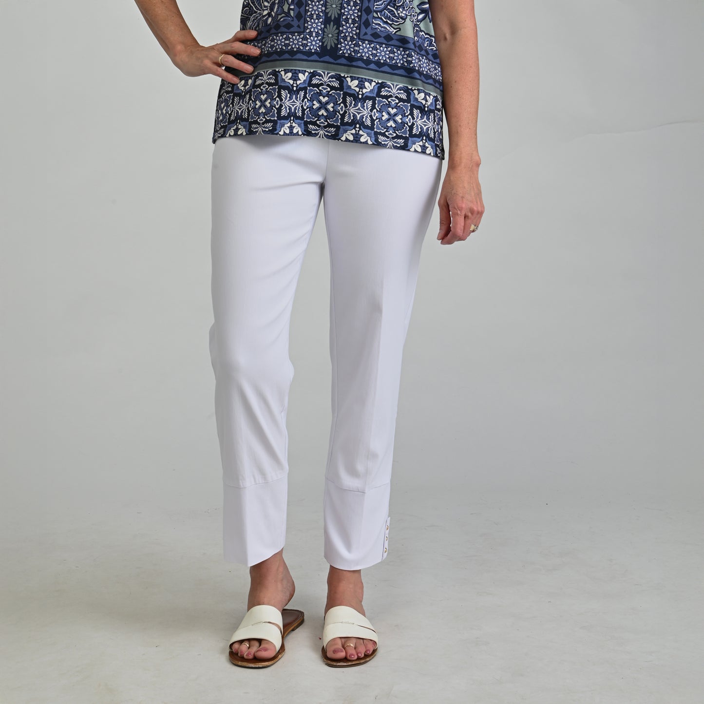 Optic White Front Detail Missy