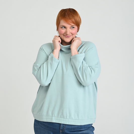 Peaceful Blue Front Detail Women