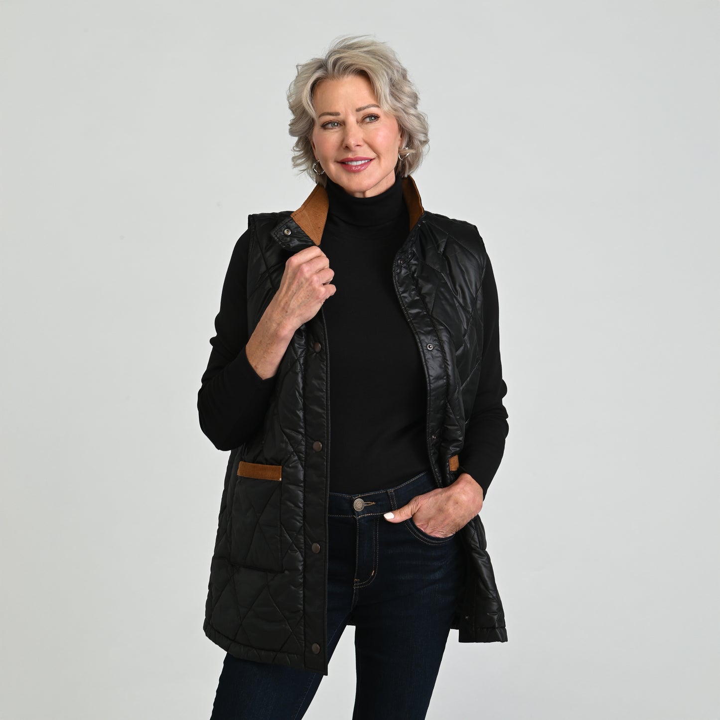 Black Front Detail Missy