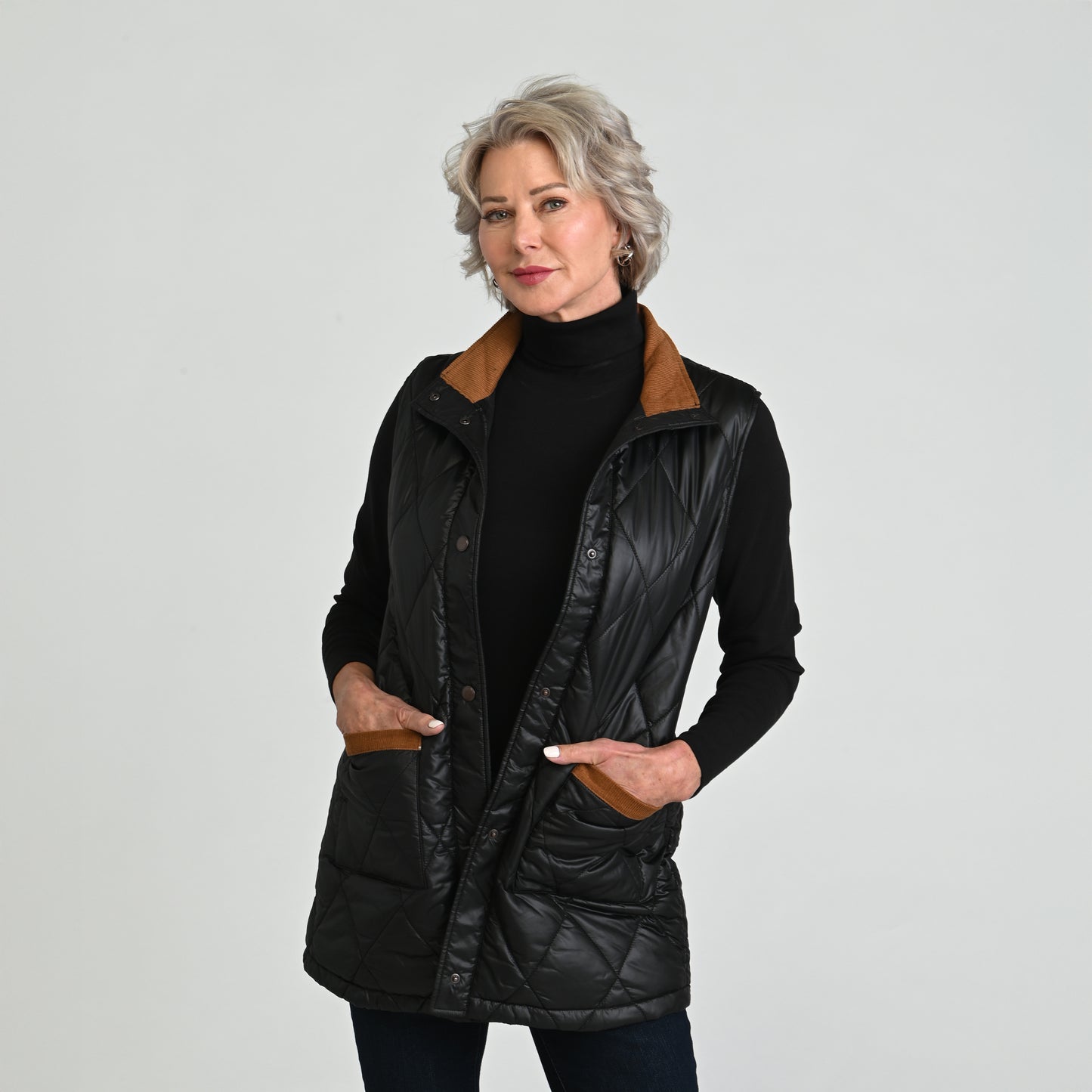Black Front Detail Missy