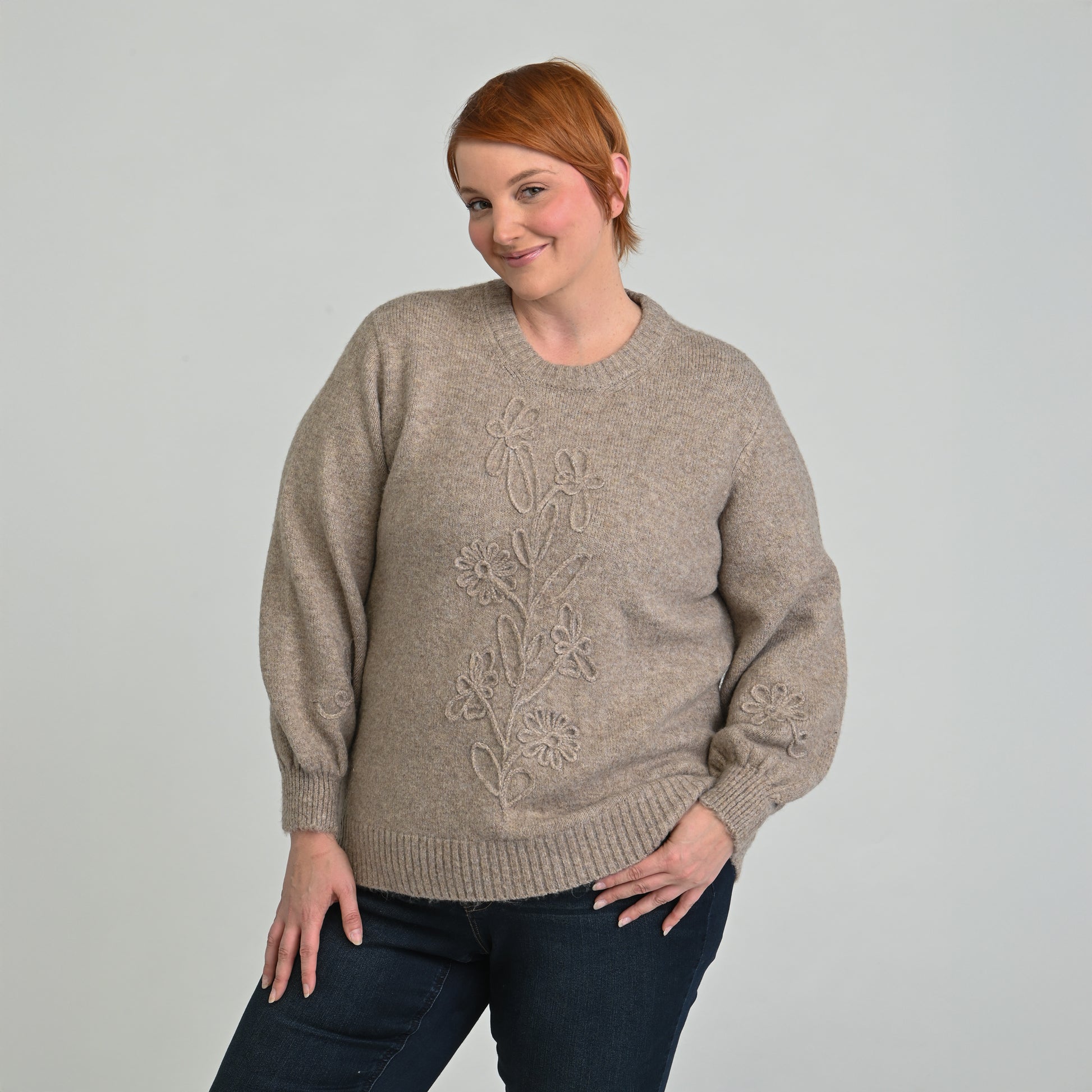 Taupe Front Detail Women