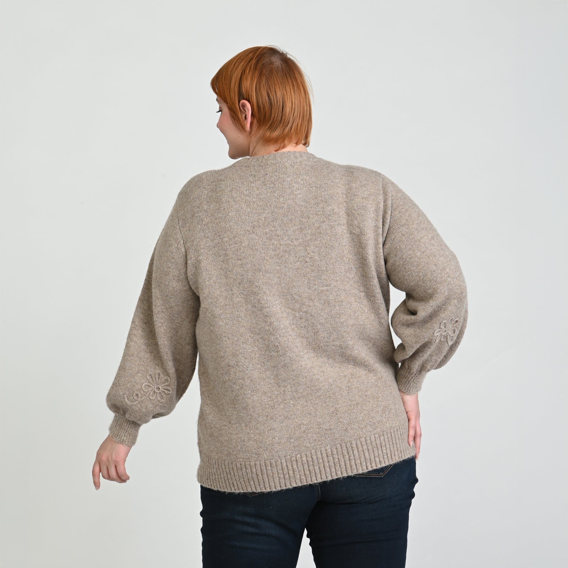 Taupe Back Detail Women