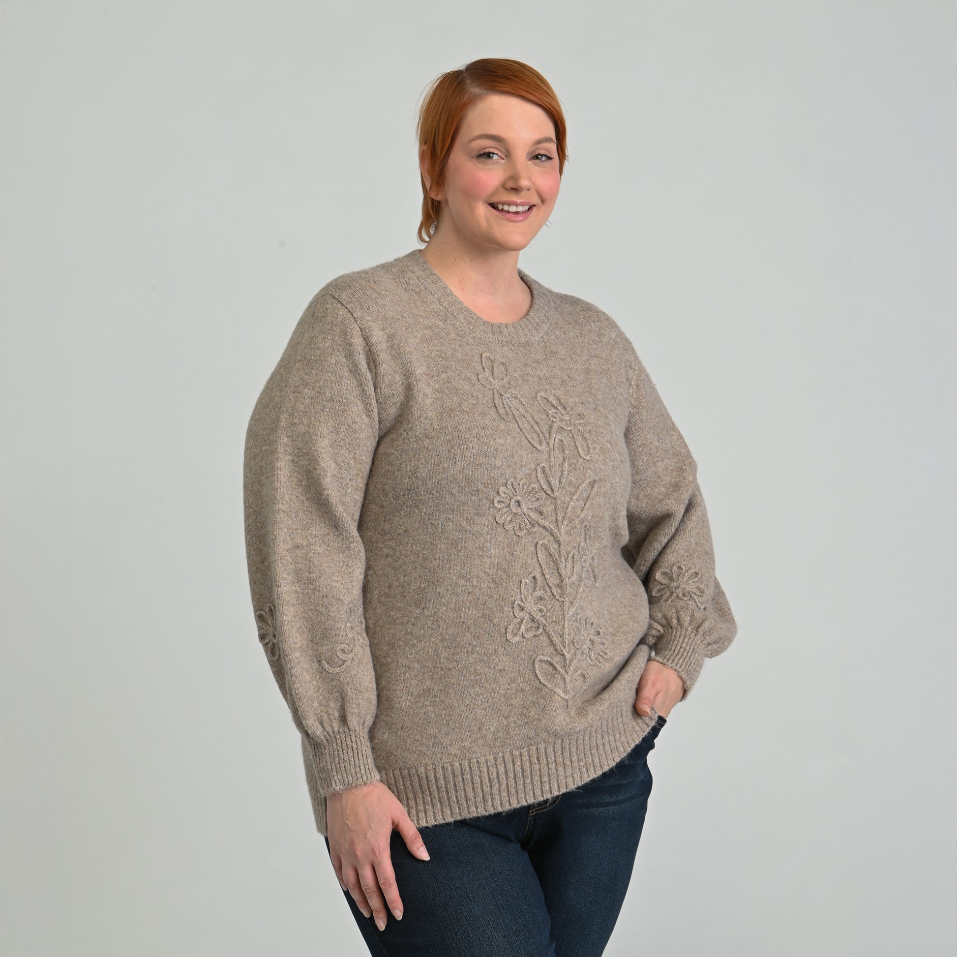 Taupe Side Detail Women