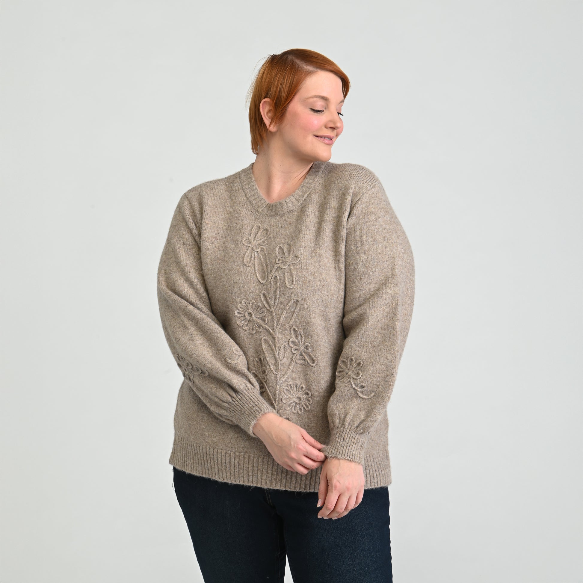 Taupe Front Detail Women