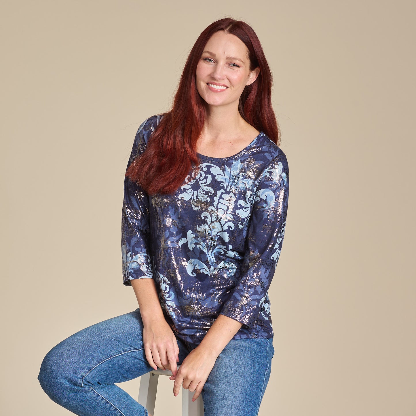 Navy Blazer Front Detail Missy