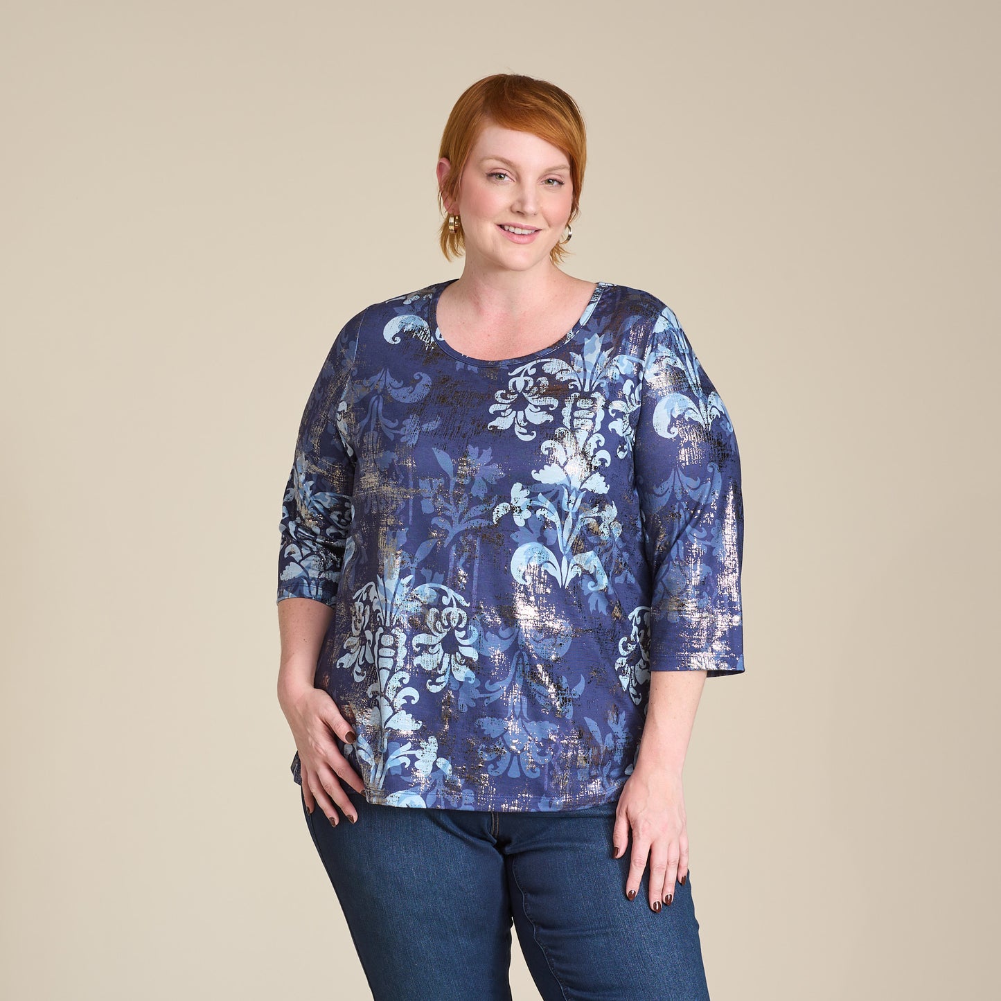 Navy Blazer Front Detail Women