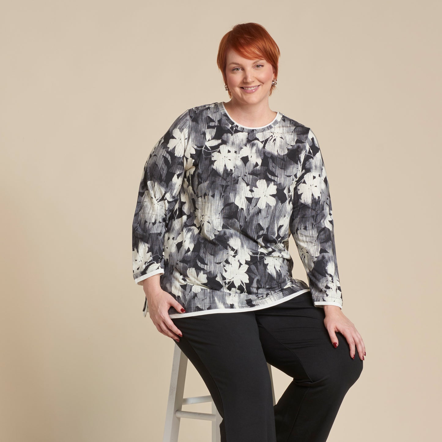 Black Front Detail Women