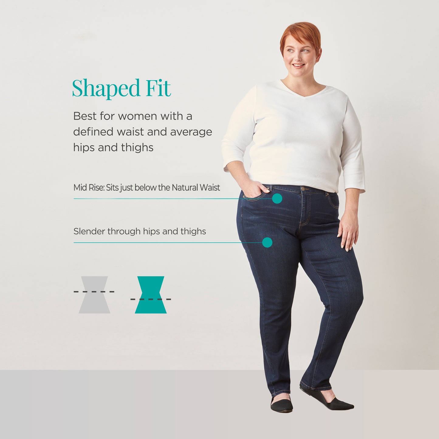 Shaped Fit Detail Women