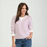 Textured Stripe Sweatshirt