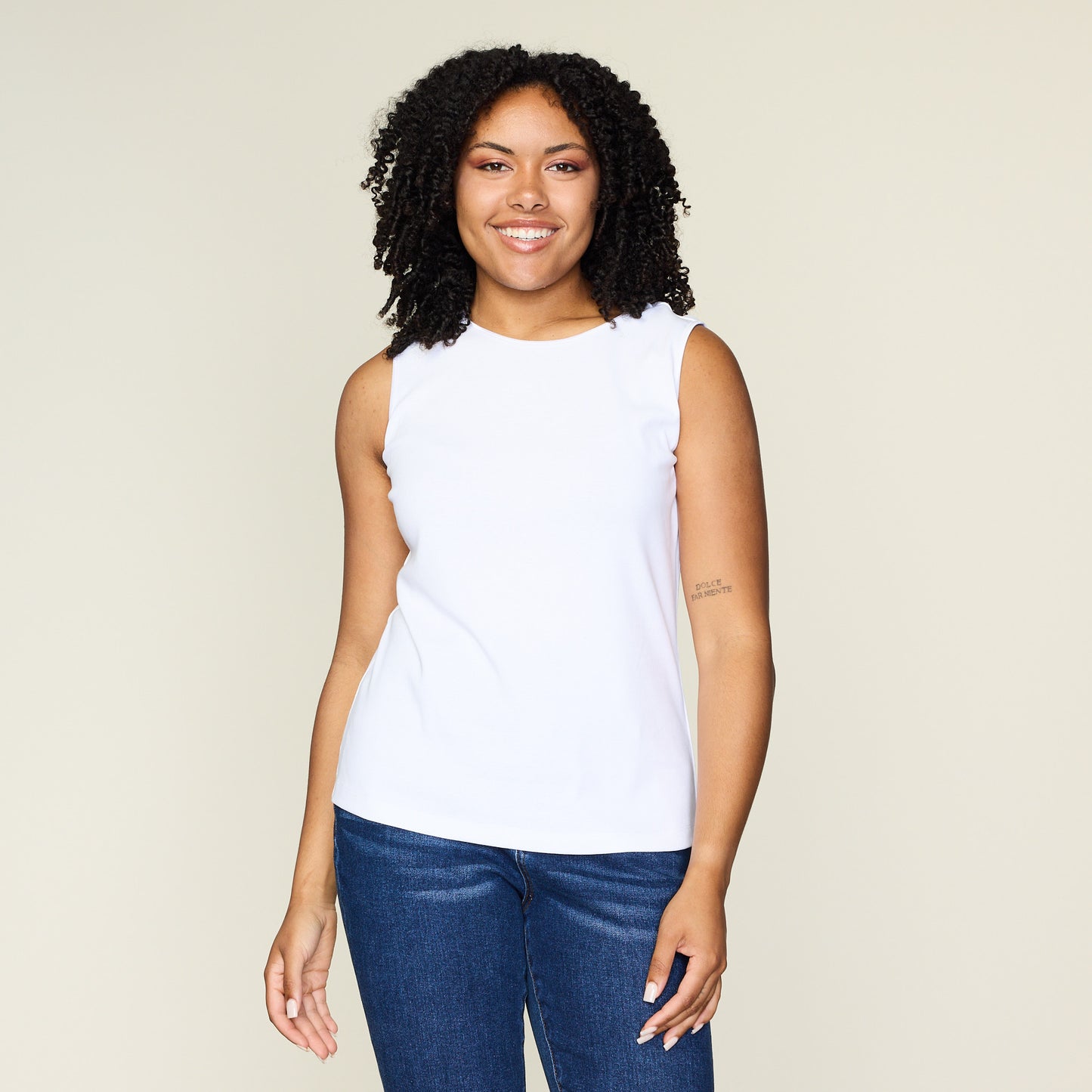 Bright White Front Detail Missy