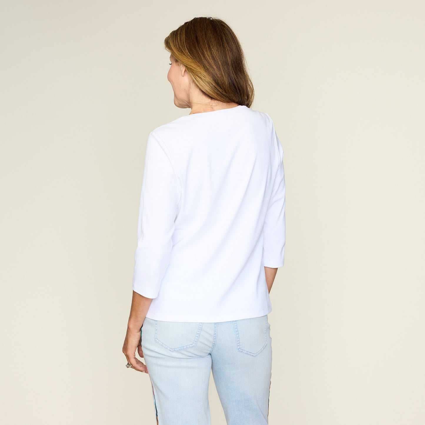 Bright White Back Detail Missy