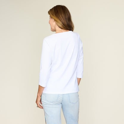 Bright White Back Detail Missy