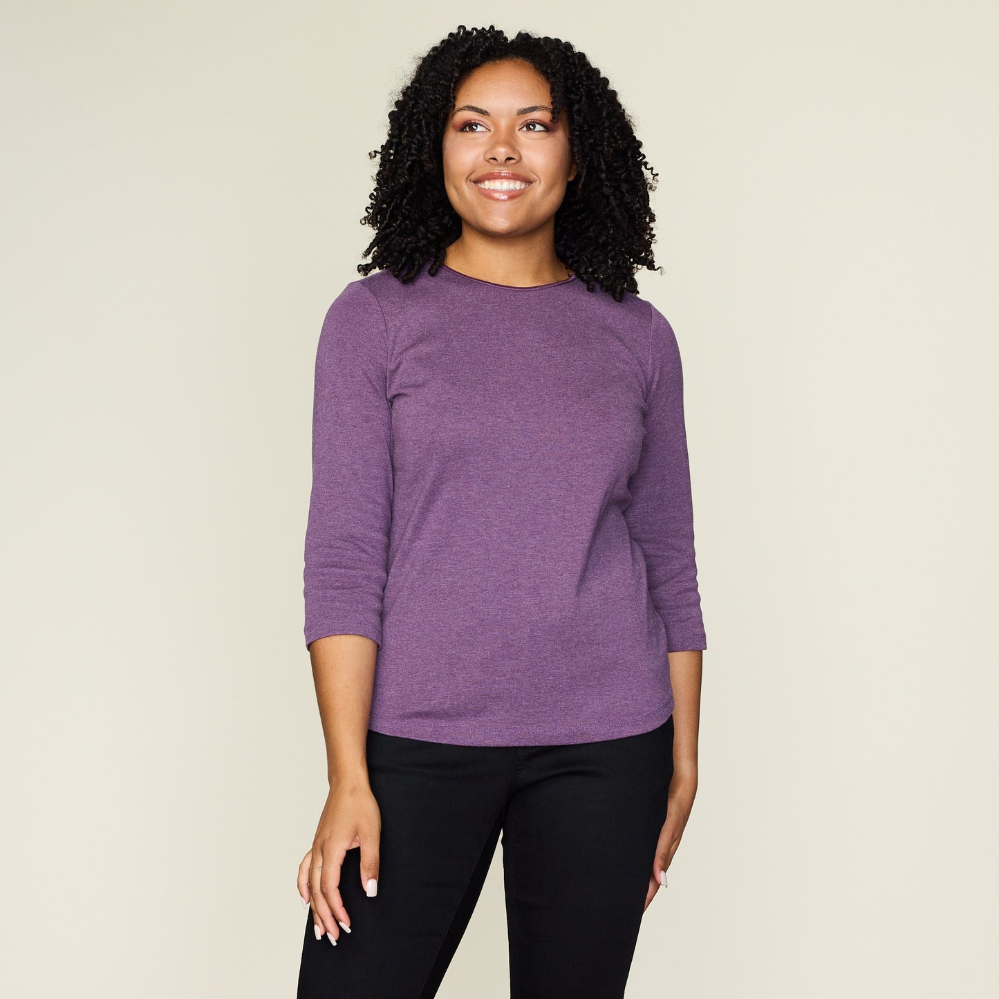 Plum Purple Front Detail Missy