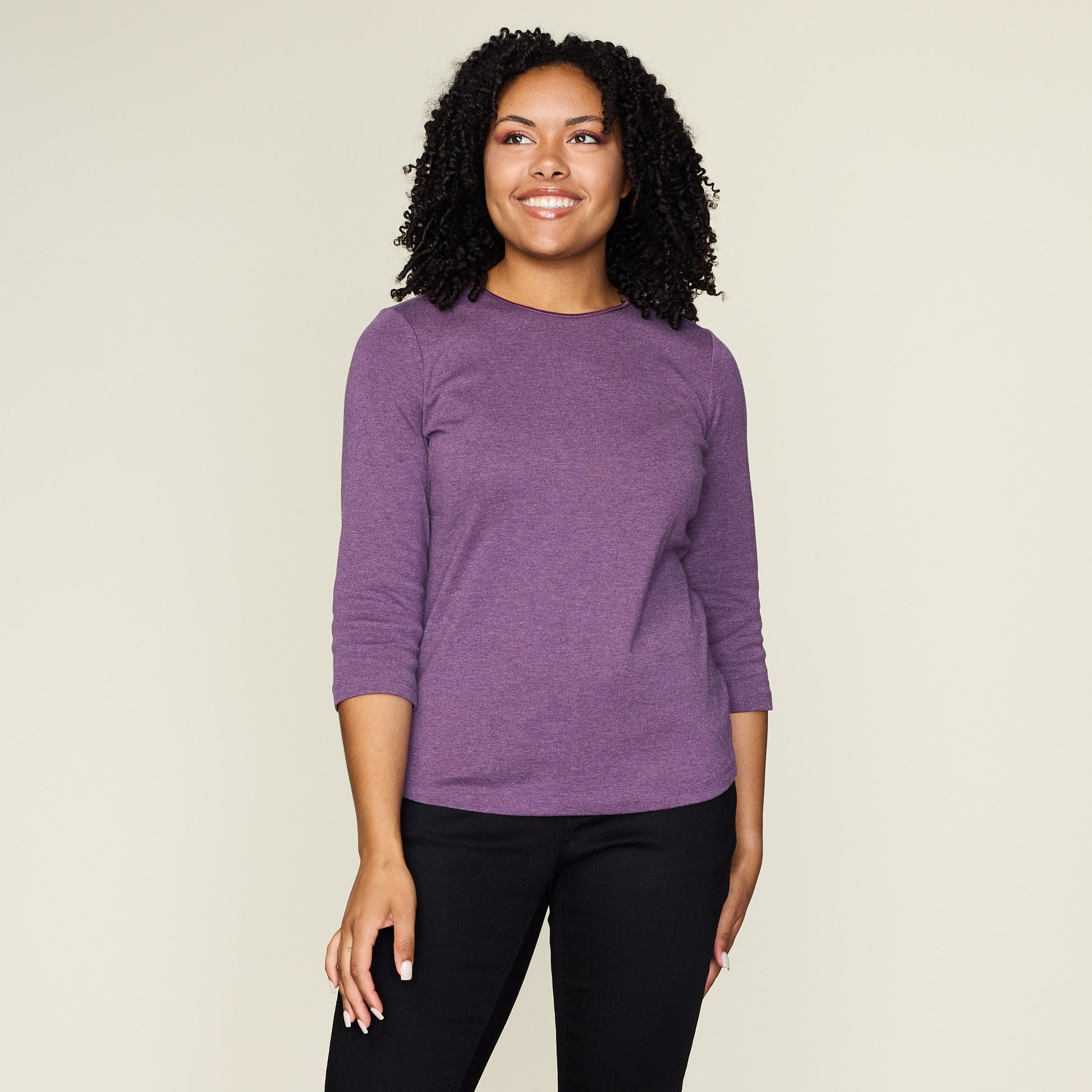 Plum Purple Front Detail Missy