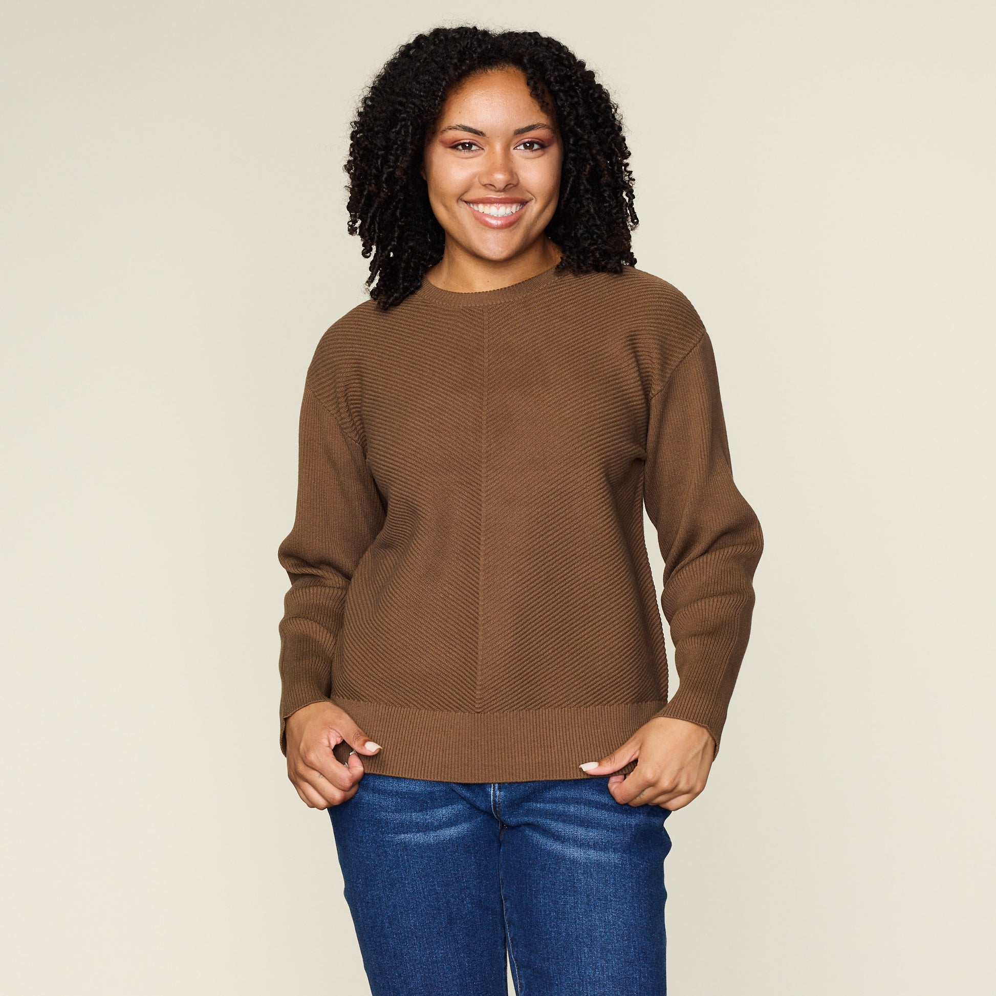 Hickory Brown Front Detail Missy