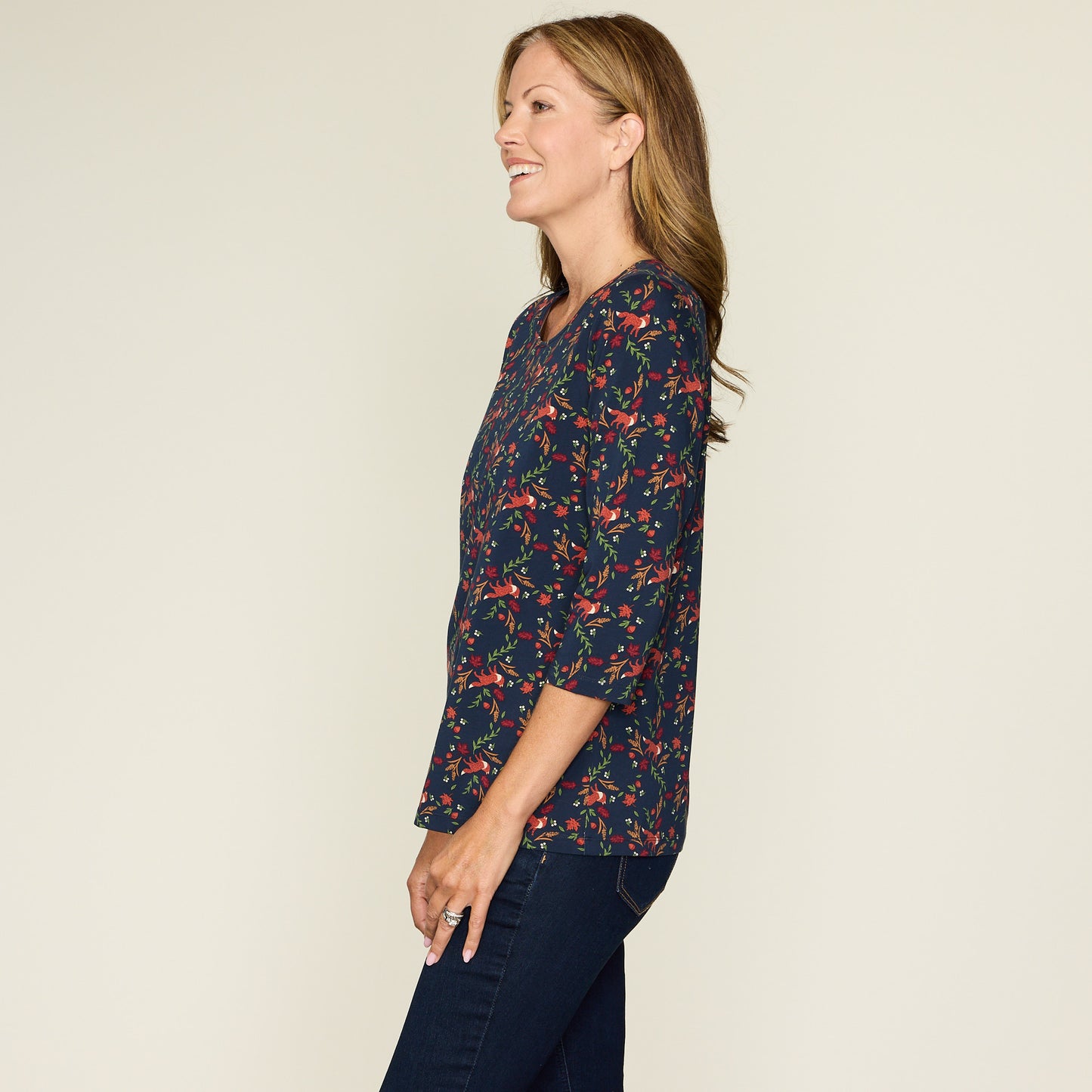 Navy Blazer Side Detail Missy
