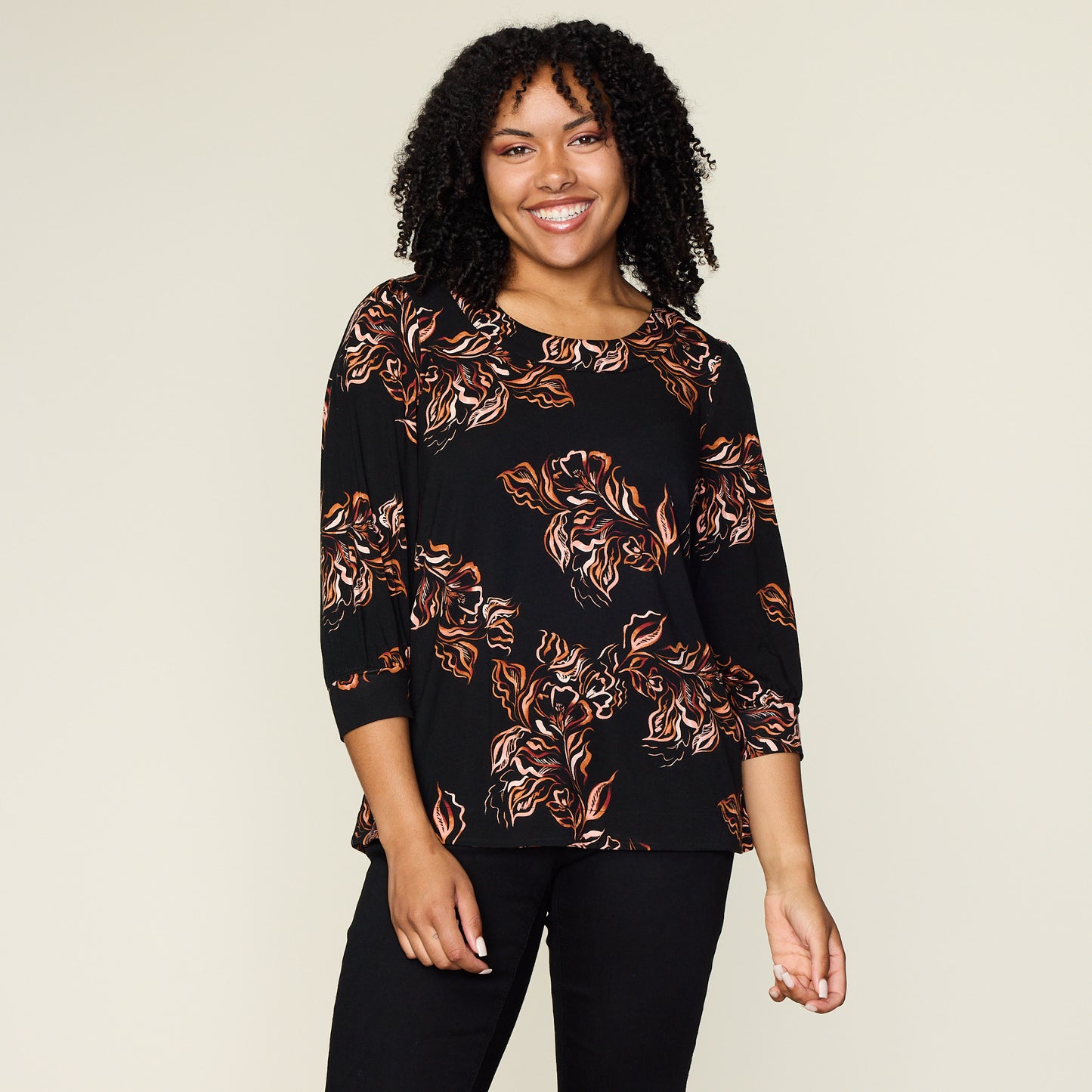 Black Front Detail Missy