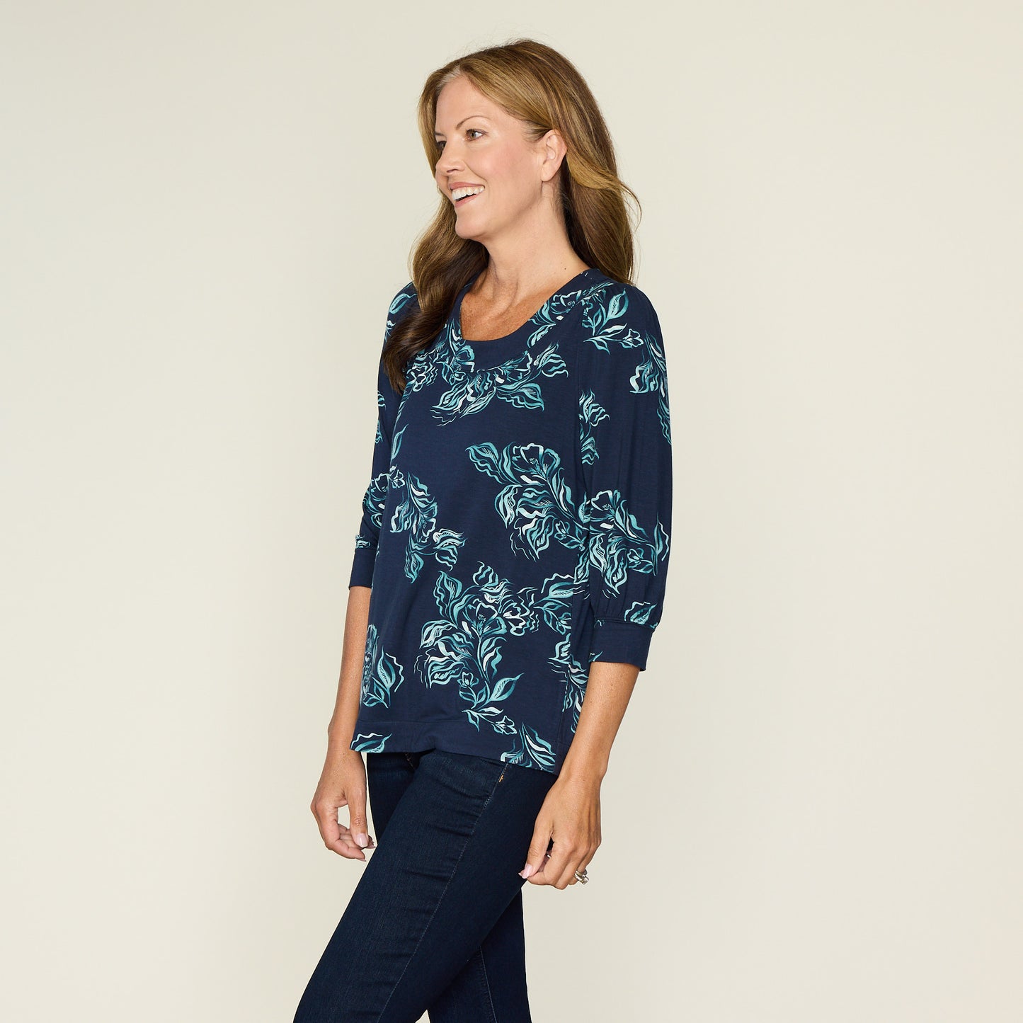 Navy Blazer Side Detail Missy