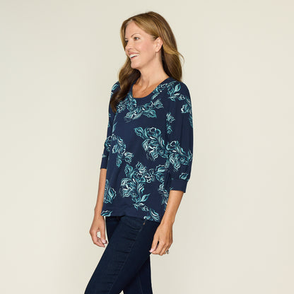 Navy Blazer Side Detail Missy