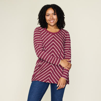 Burgundy Front Detail Missy