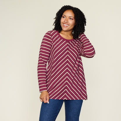 Burgundy Front Detail Missy