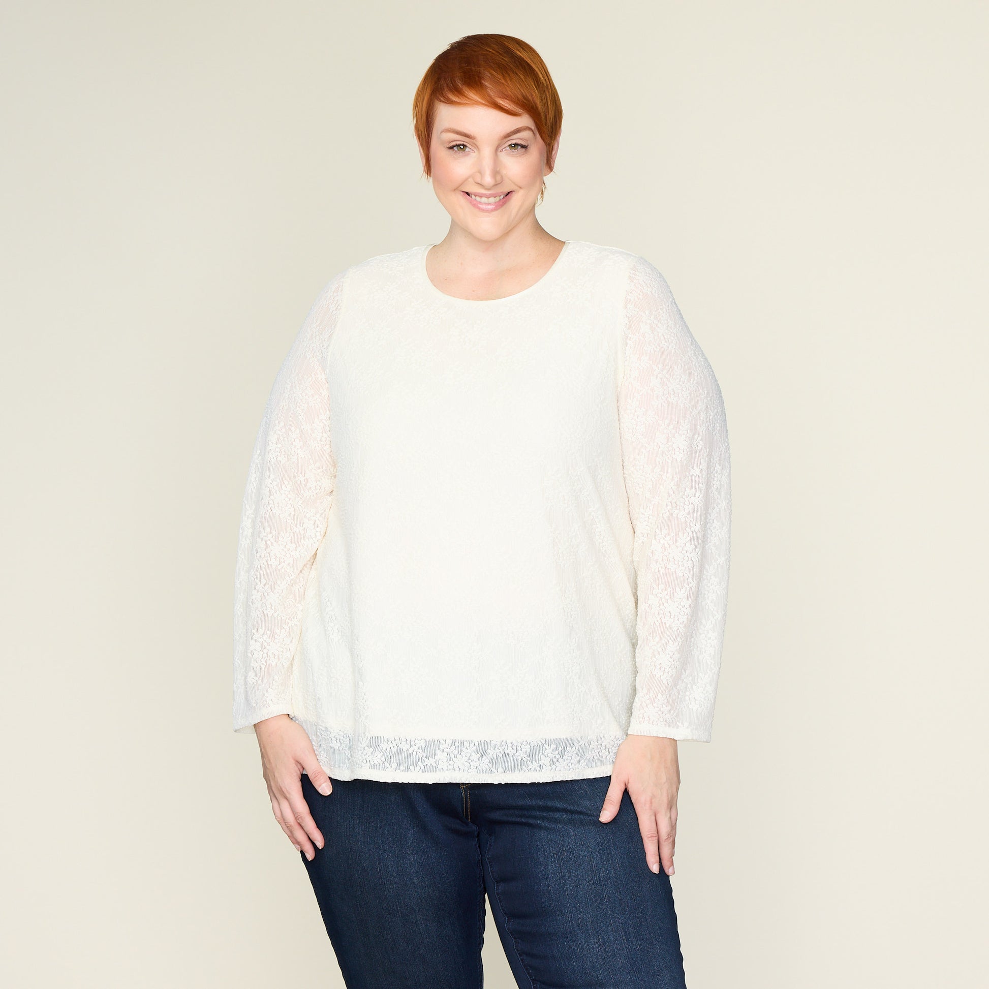 Antique White Front Detail Women