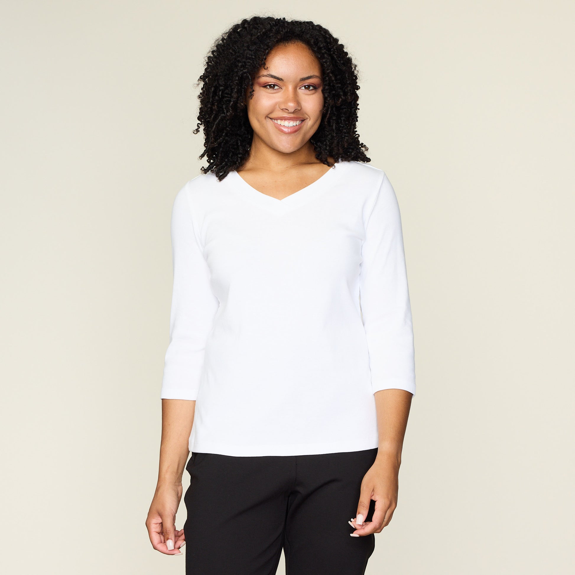 Bright White Front Detail Missy
