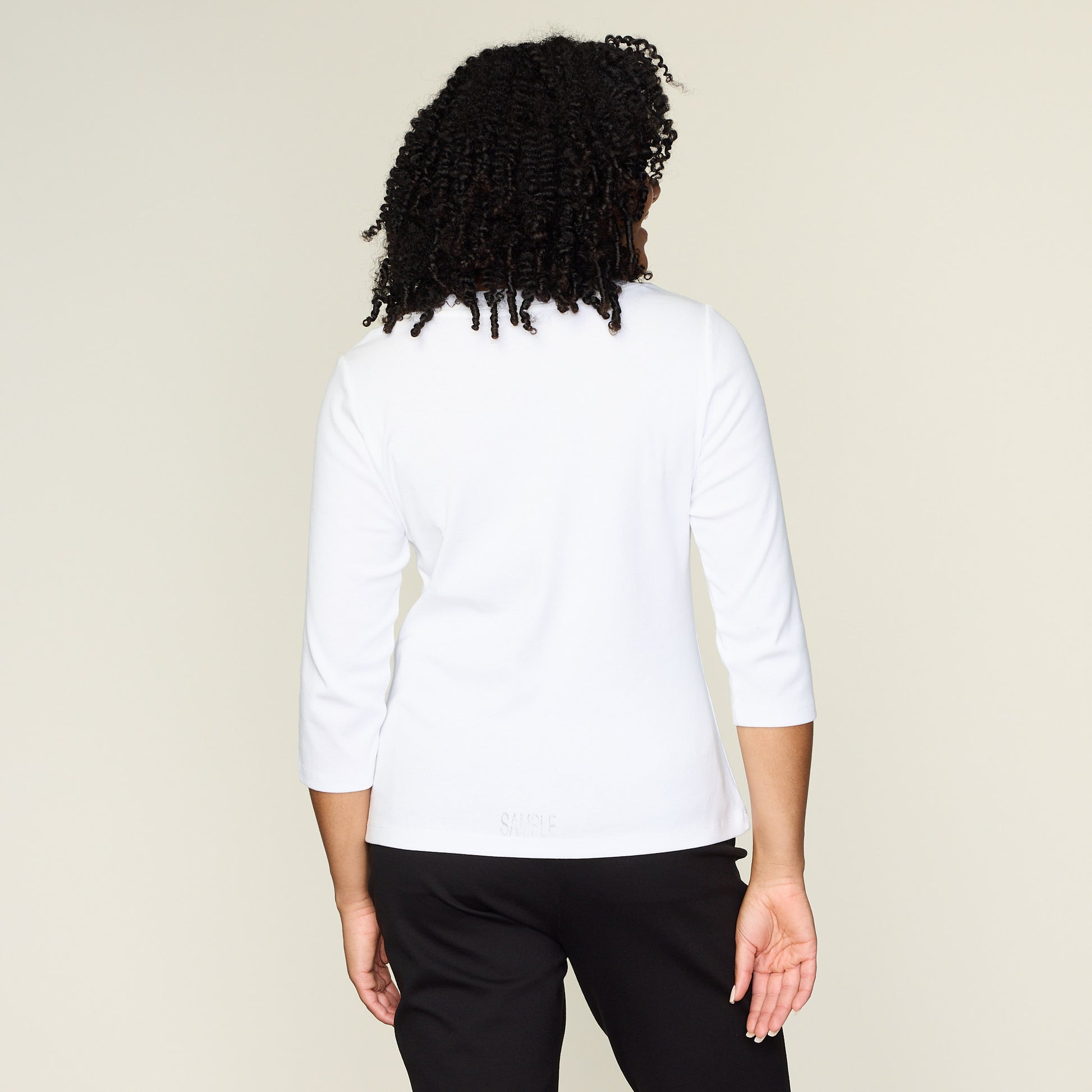 Bright White Back Detail Missy