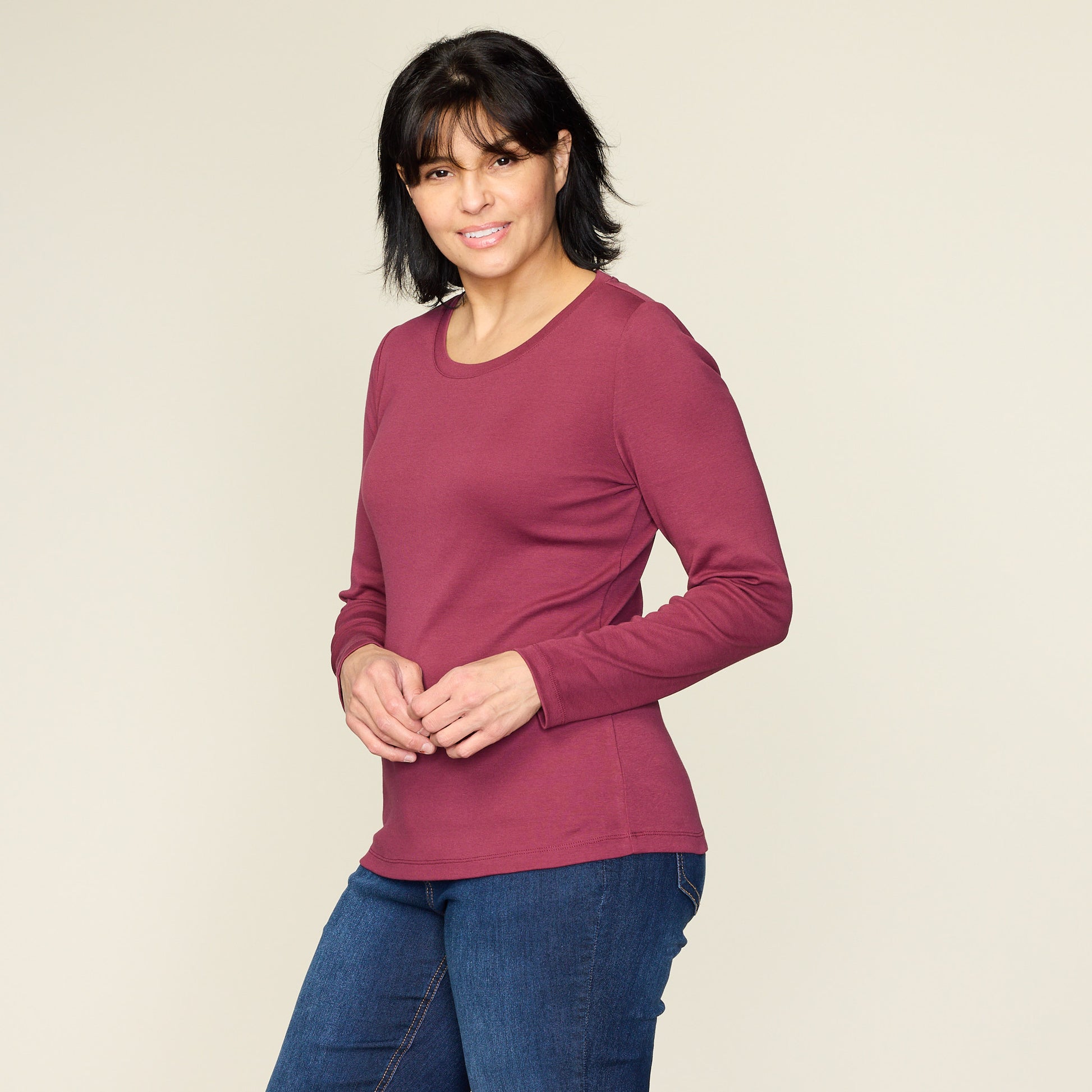 Burgundy Side Detail Missy