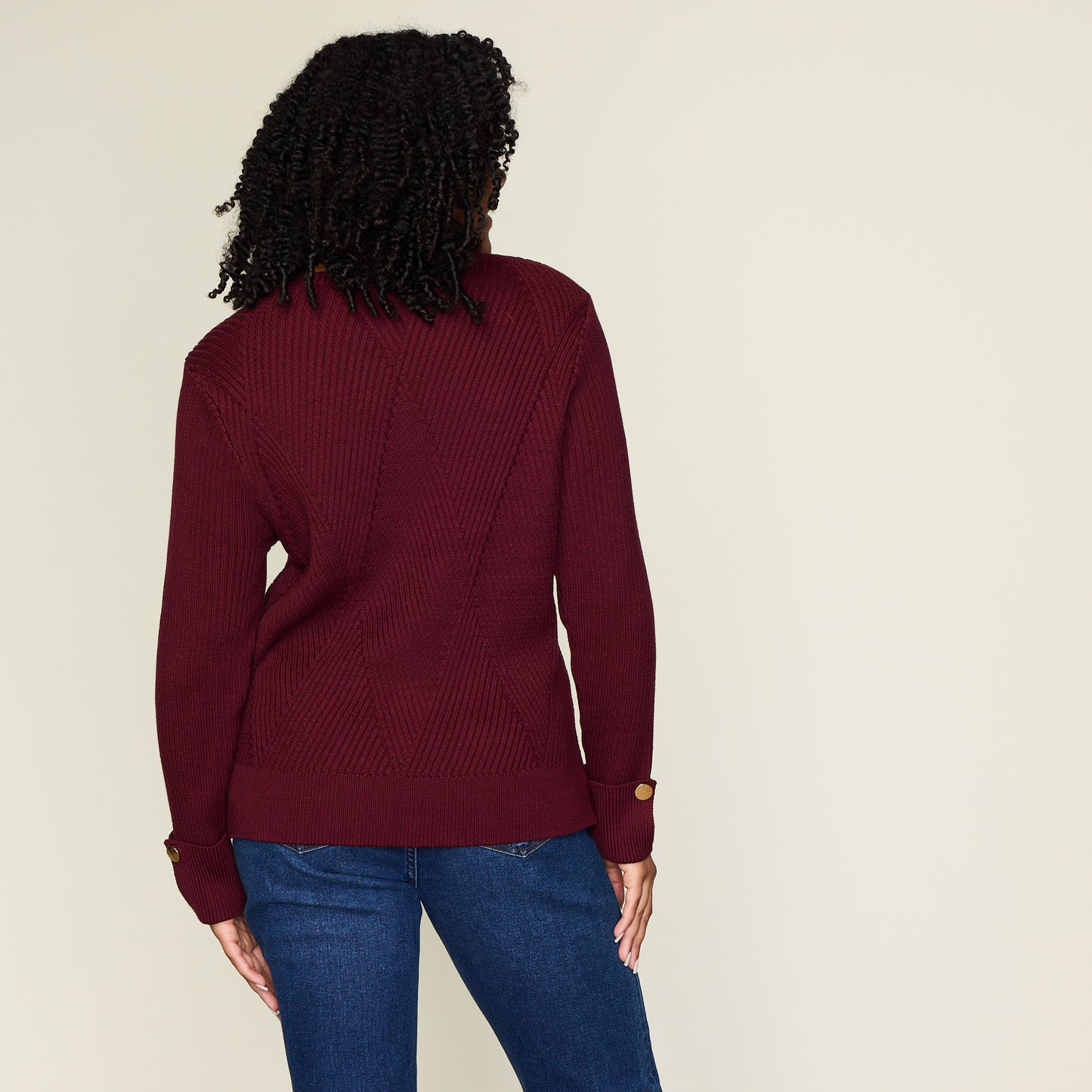 Burgundy Back Detail Missy