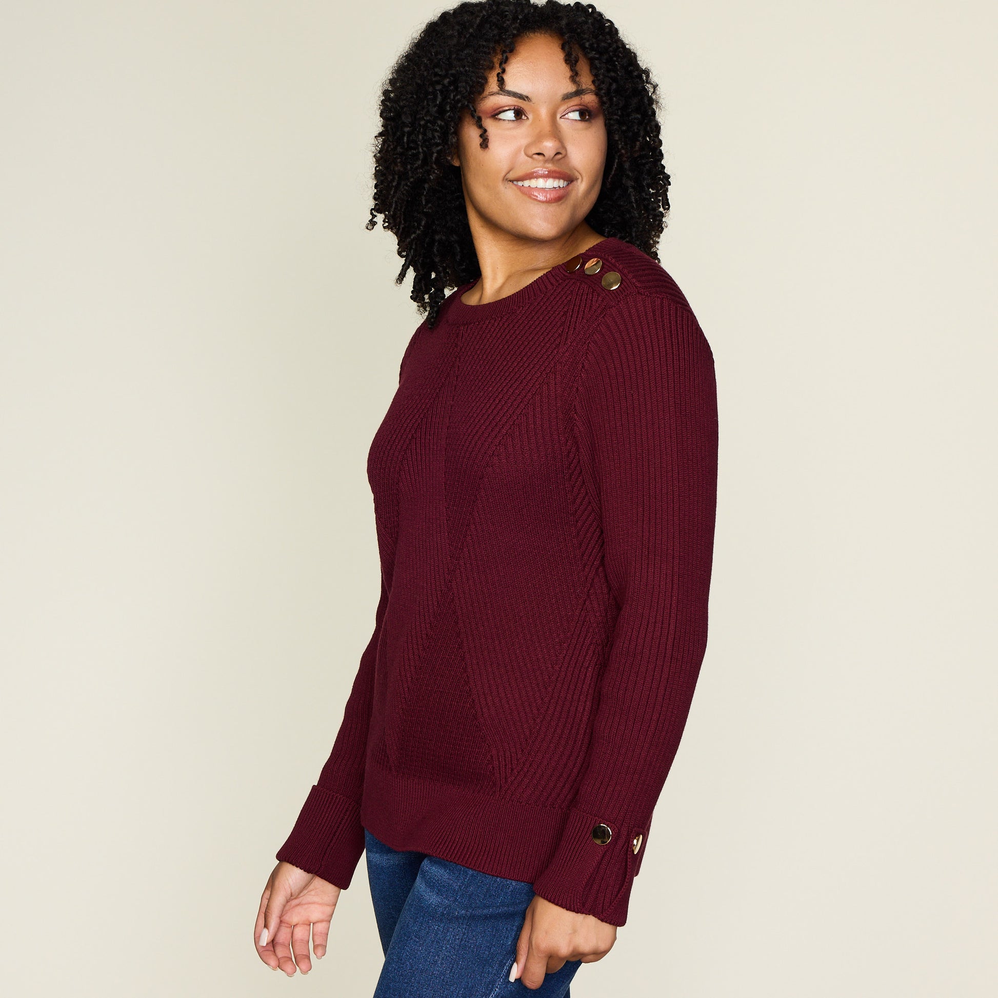 Burgundy Side Detail Missy