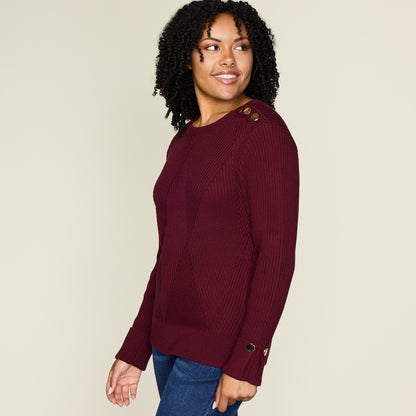 Burgundy Side Detail Missy