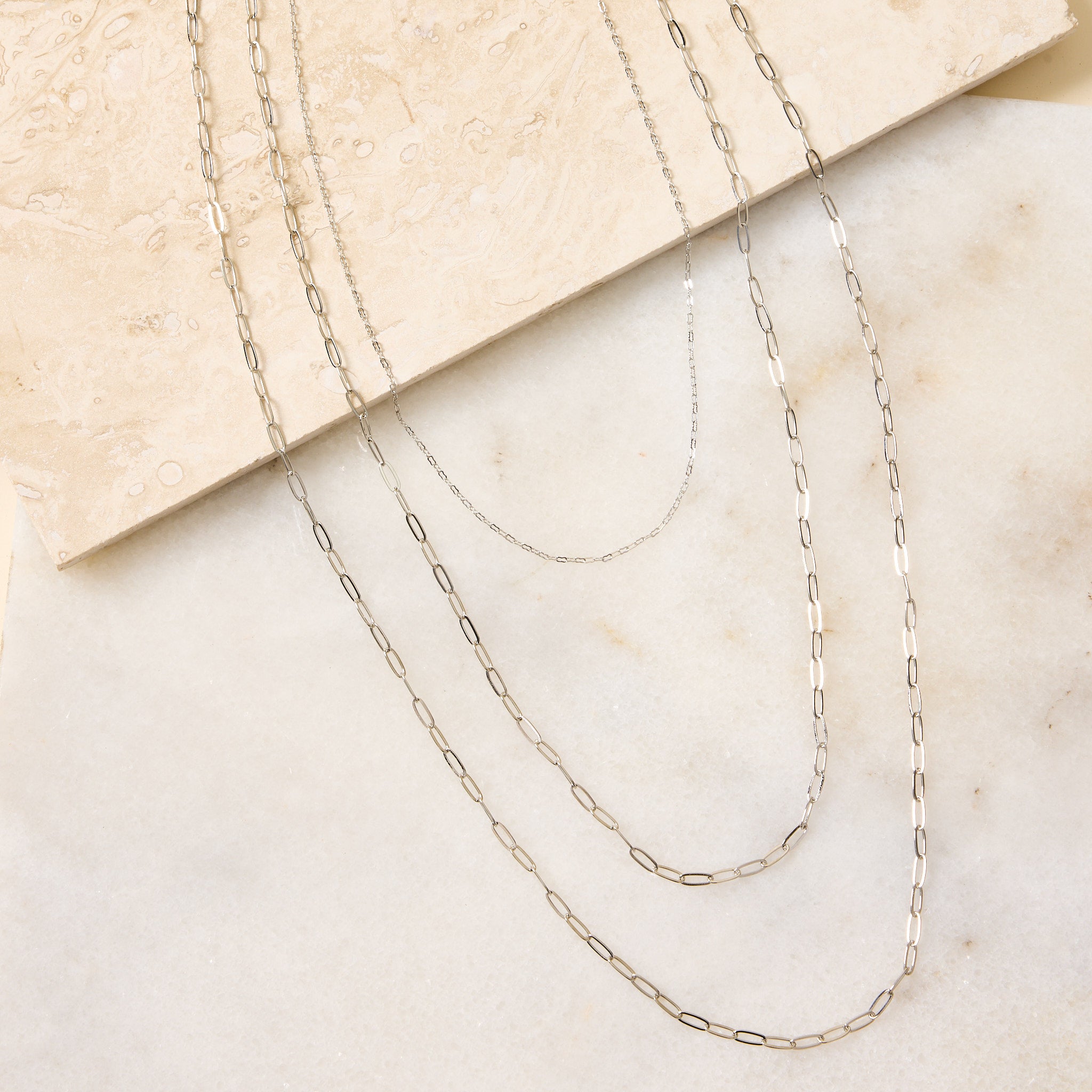Long Metal Multi Chain Necklace – Christopher & Banks