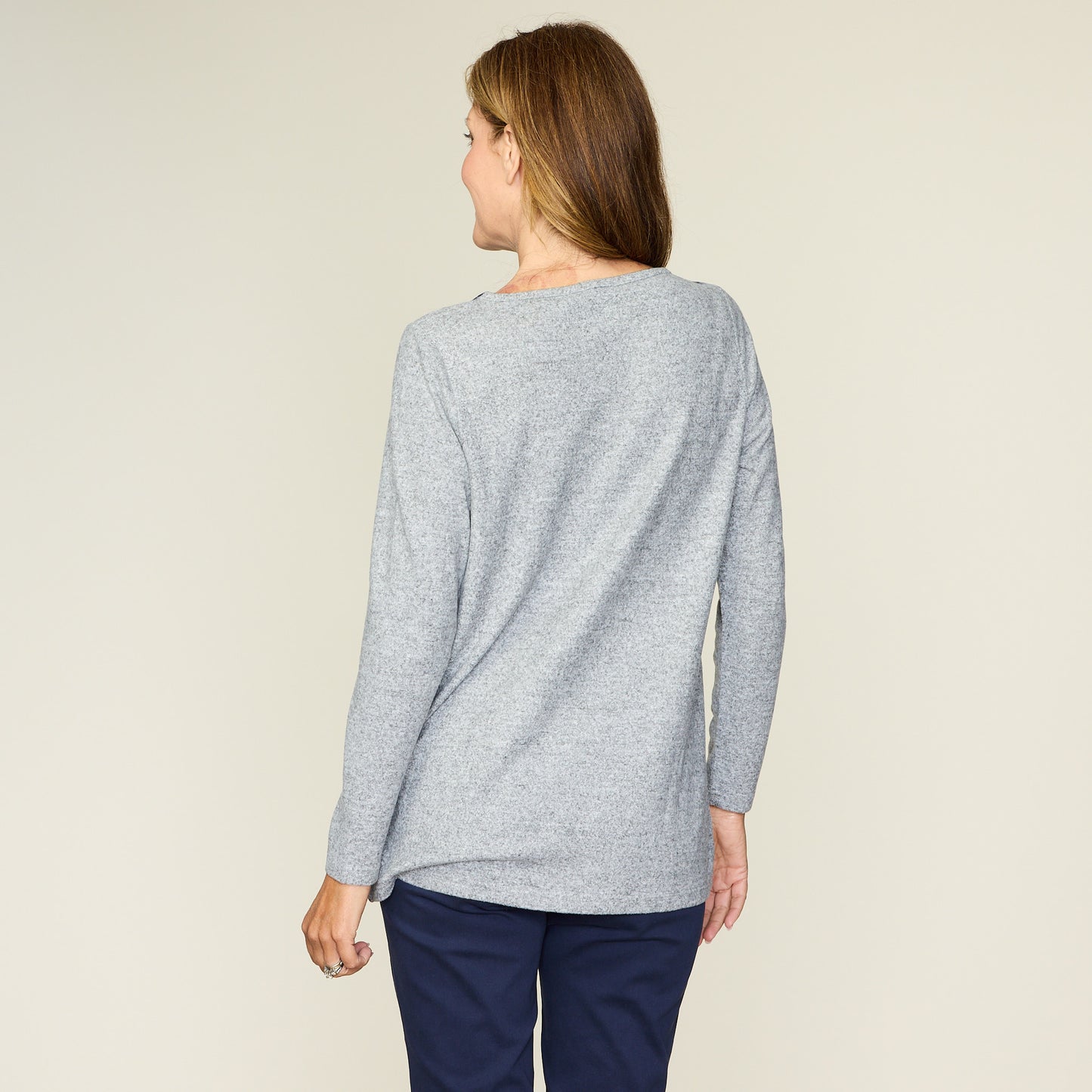 Heather Grey Back Detail Missy