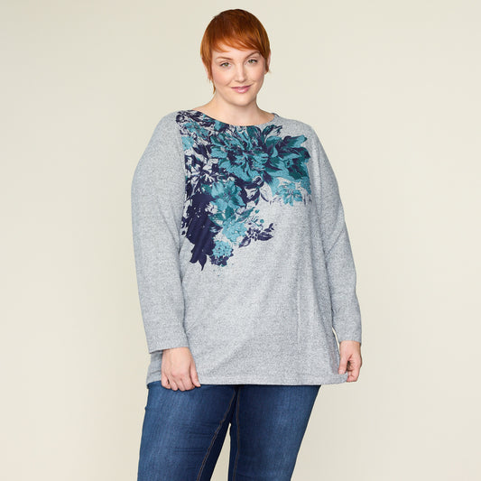 Heather Grey Front Detail Women