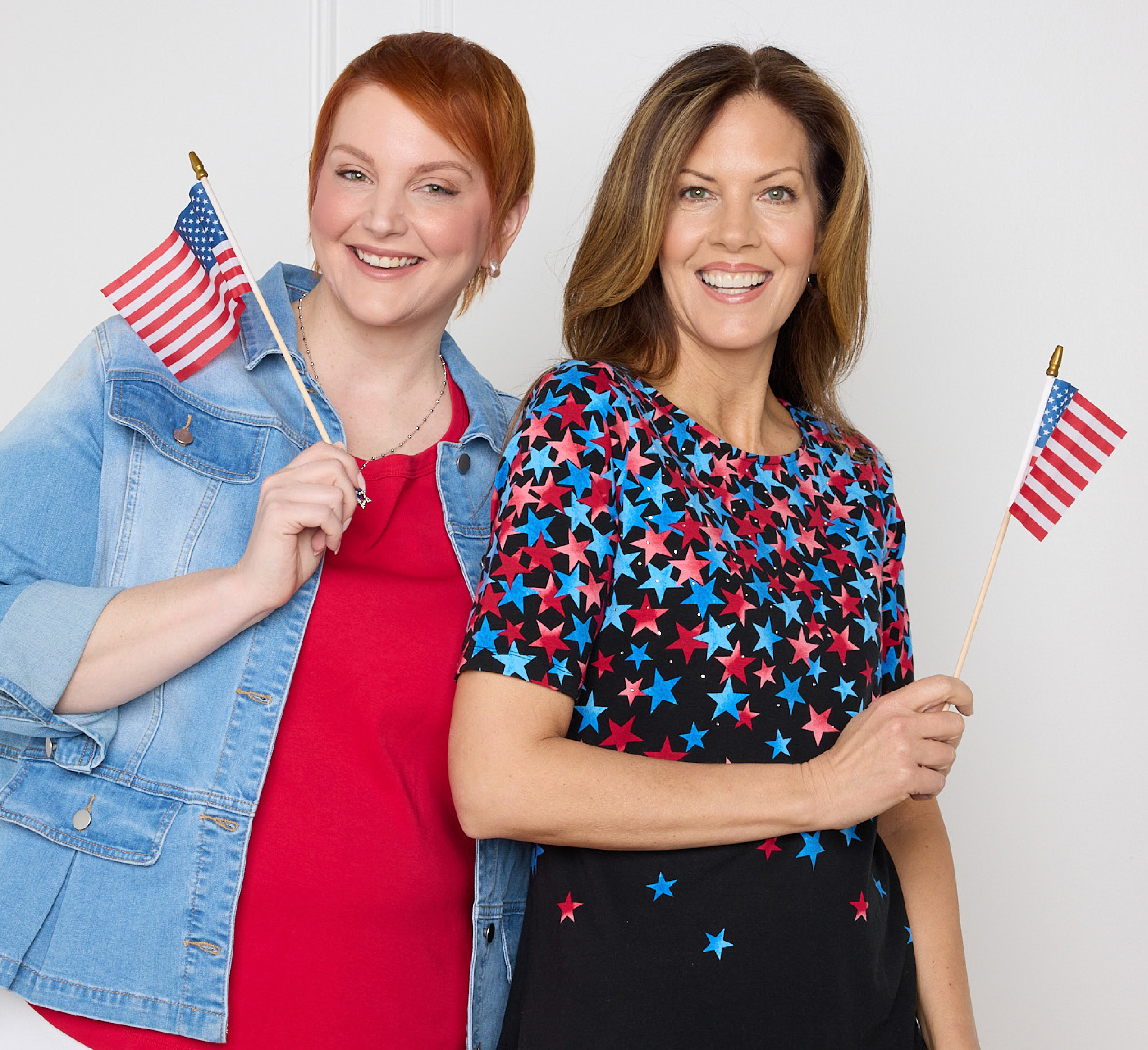 Explore our Stars, Stripes & Style collection! Featuring an assortment of stylish tops and bottoms for the summer holiday.
