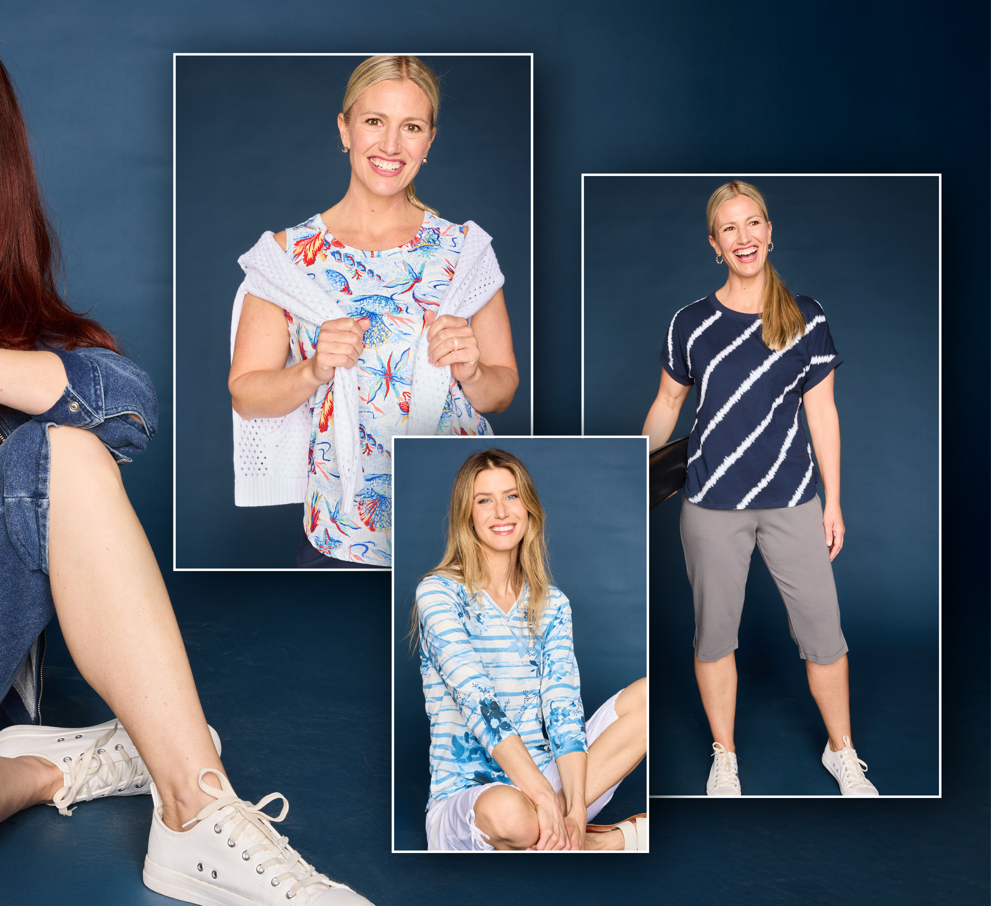 Explore our Relaxed Restyled collection! Featuring an assortment of stylish and comfy tops and bottoms.