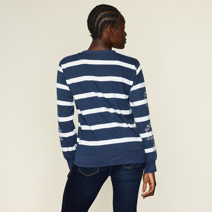 Navy Blazer Back Detail Missy