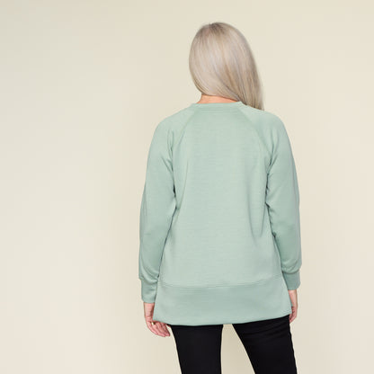 Relaxed Restyled Scuba Seam Detail Tunic